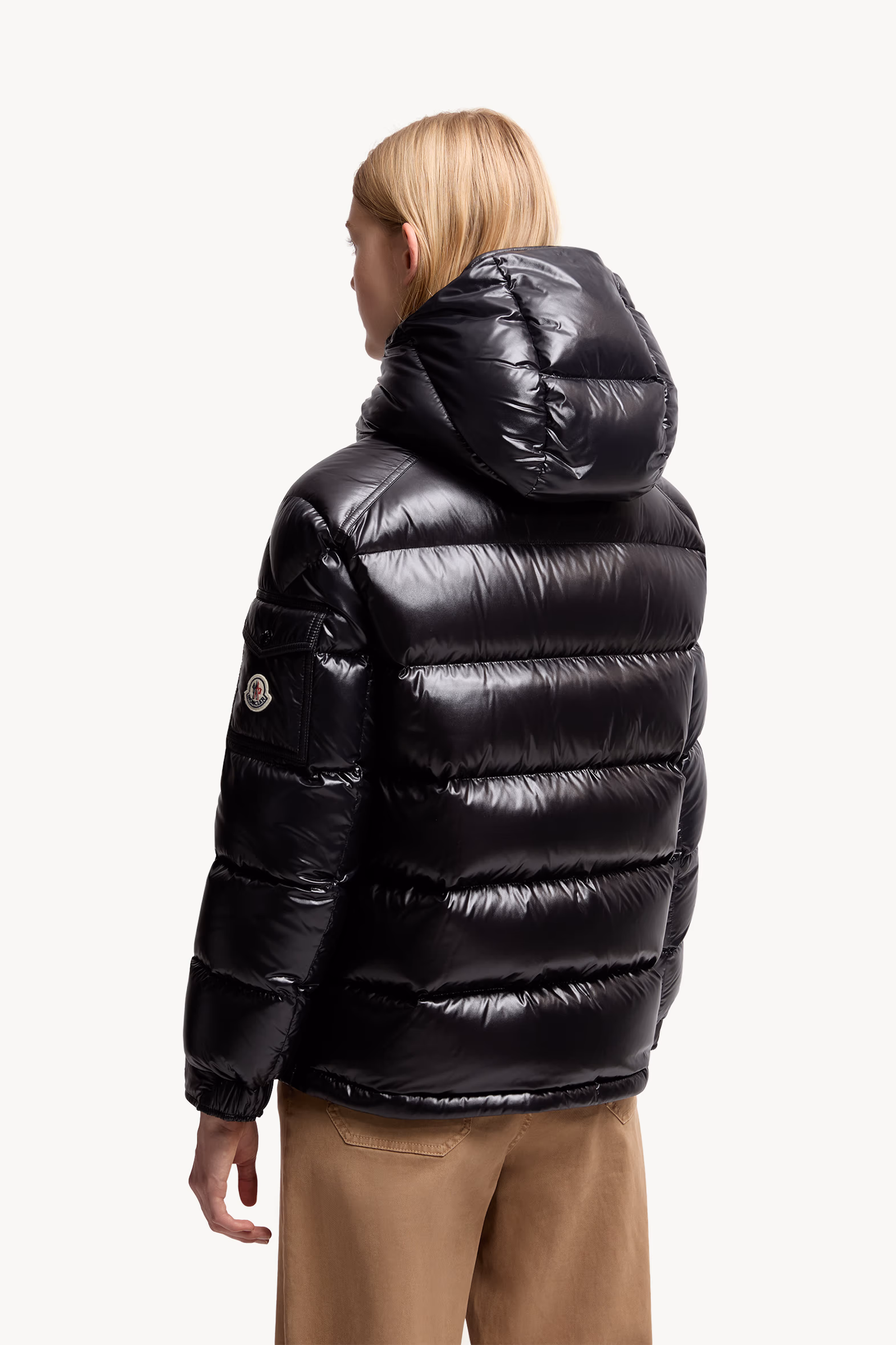 Maire Hooded Short Down Jacket Women Black Moncler 5